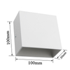 Cube CoB 6W LED Up And Down Wall Sconce AC85-265V Camera da letto Comodino Cubo Applique da parete per interni Decorazione in alluminio Apparecchio di illuminazione
