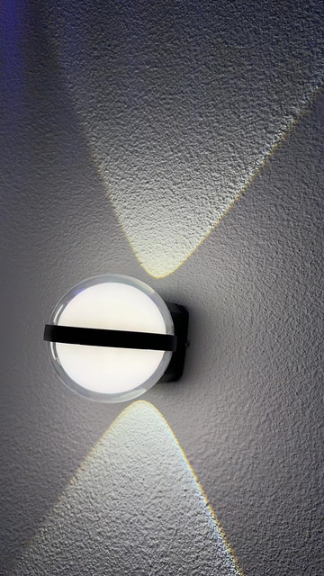 Lampada da parete a sfera di cristallo Lampada da parete a led Lampada da parete trasparente Lampada da parete su e giù Lampada da parete per esterni Applique da parete moderna per esterni Applique da esterno Lowes