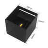 Stile industriale 12W AC85-265V Impermeabile IP65 Fascio regolabile in alluminio Lampada da parete impermeabile per esterni LED Cubo Popolare