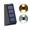 Nuova lampada da parete solare trapezoidale applique da parete su e giù per esterni IP65 lampada impermeabile per giardino interno
