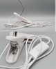 Portalampada da scrivania flessibile a 360 gradi E27 Presa luce a collo di cigno Cavo a clip con interruttore on off Spina per lampadina notturna