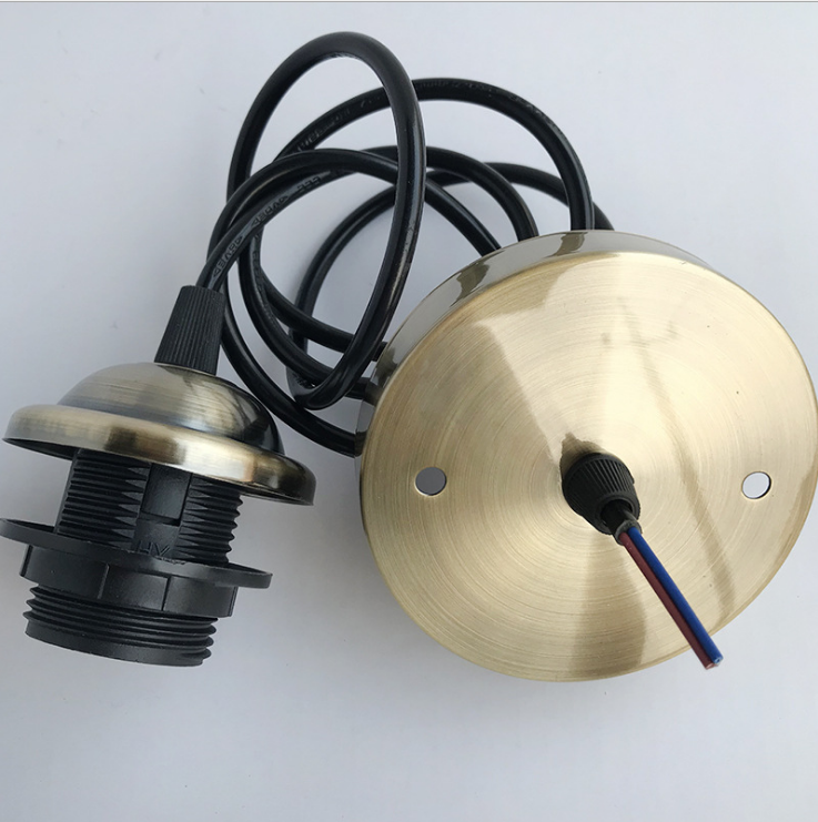 Vassoio da soffitto con filo di sospensione corpo luce vite portalampada E27 lampadario portalampada illuminazione lampade accesso lampadina LED