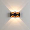 IP65 applique da parete a LED in alluminio RGB per esterni impermeabile recinzione da giardino lampada da parete per interni moda per camera da letto comodino soggiorno scale
