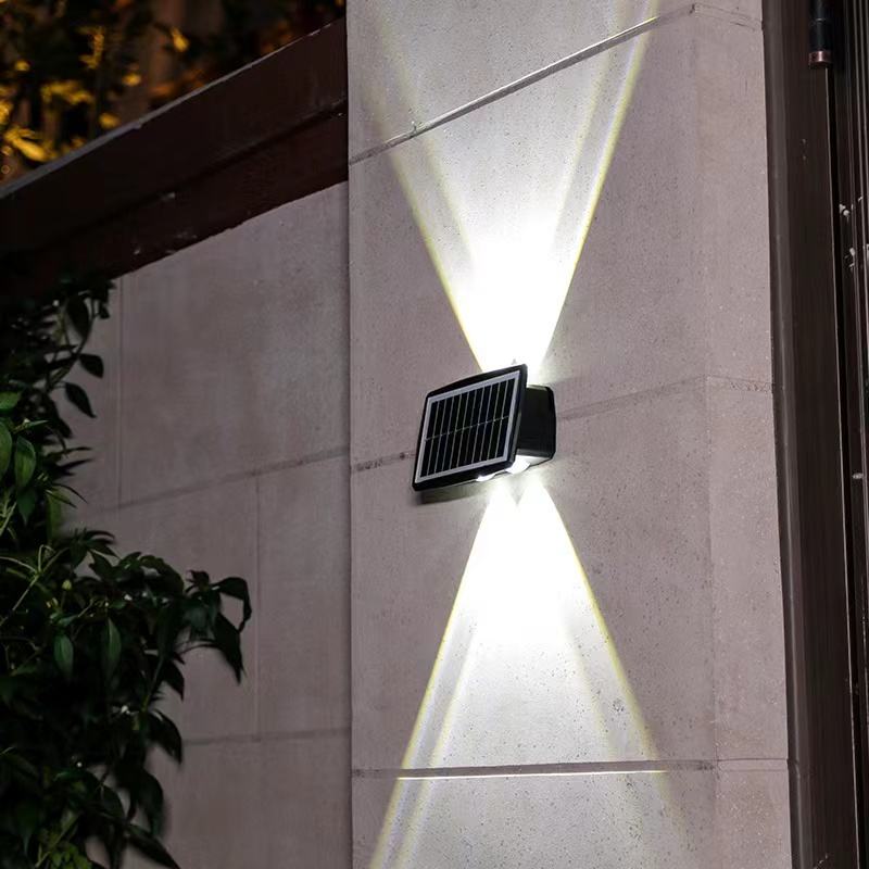 luce esterna solare a led lampada da parete a led a energia solare lampada a luce solare a led solare per esterni balcone impermeabile luci ad alta energia solare cortile strada paesaggio 