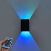 Lampada da parete a LED per interni da 5W Lampada da parete a 16 colori L'illuminazione per interni può essere controllata a distanza Illuminazione per interni con scocca in alluminio che cambia colore