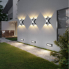 Lampada da parete a LED da 4W Lampada da parete per esterno impermeabile IP65 Portico Lampada da parete per interni Camera da letto Decorazione da comodino Lampada da illuminazione in alluminio