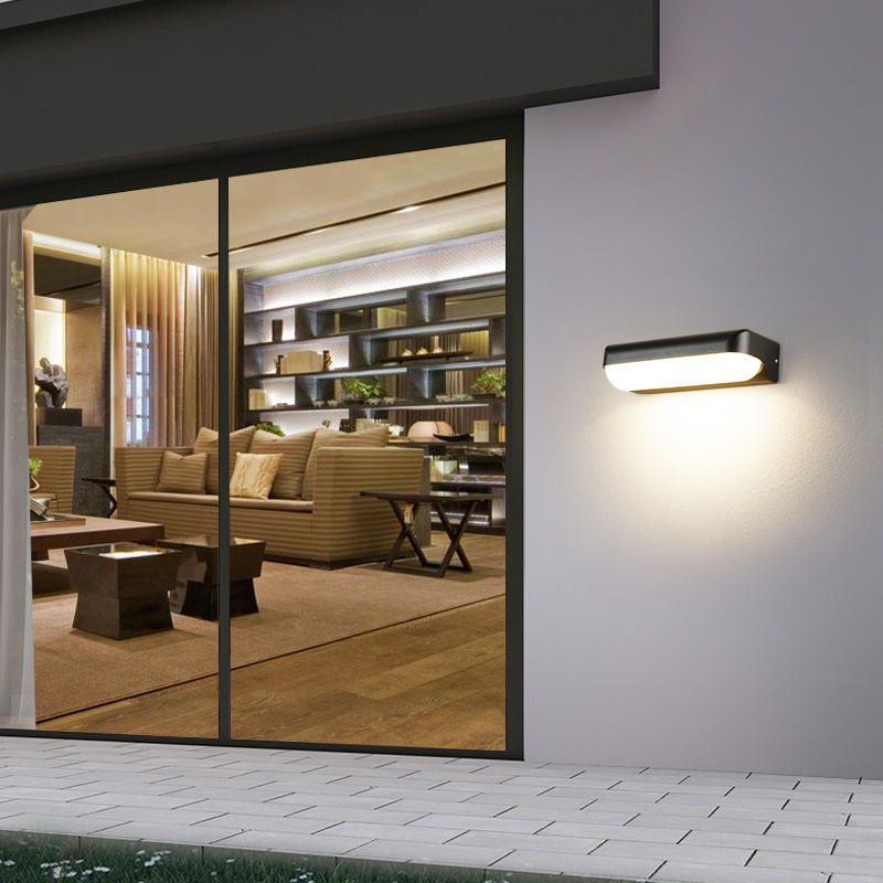 Acryl Moderne Minimalistische LED-Wandlamp Waterdicht IP65 Indoor Outdoor Voor AC85-265V Tuinstraatverlichting Applique da balcone