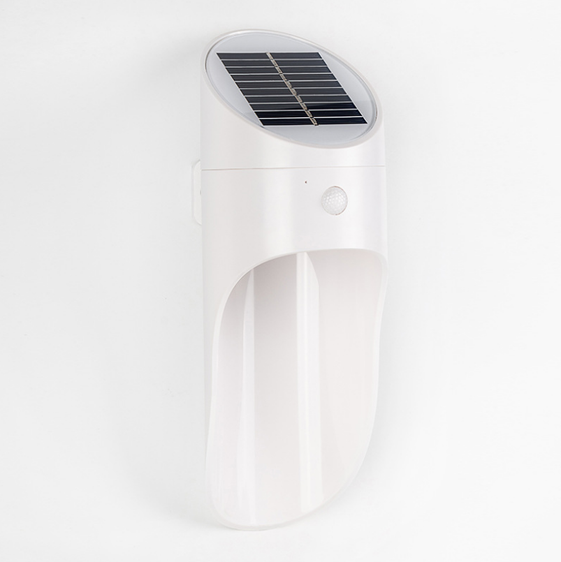 Vendita calda lampada solare lampada da parete a induzione esterna cortile integrazione 15 led lampione domestico