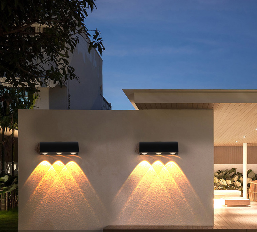 Prezzo di fabbrica della luce della parete del giardino delle lampade del cortile della lampada da parete IP65 impermeabile all'aperto semplice moderna moderna