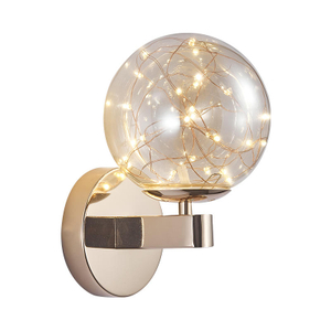 Lampada da parete a led a luce nordica Applique da parete in oro Spot parete fabbrica gypsophila personalità soggiorno sfondo moderno e minimalista camera da letto comodino applique da parete oro