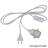 accessori per lampade Cavo spina europea Cavo da 1,8 m con interruttore 303 Cavo luce diretta in fabbrica
