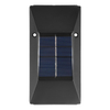 Nuova lampada da parete solare trapezoidale Lampada da parete superiore e inferiore Lampada da esterno IP65 impermeabile per giardino cortile