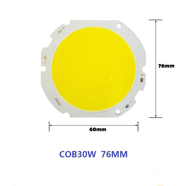 Sorgente luminosa COB all'ingrosso in fabbrica 10-50W indice di visualizzazione ad alta potenza ad alta potenza evidenziare perline lampada COB luce bianca luce gialla