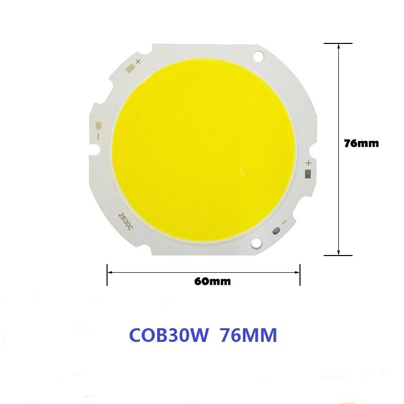 Sorgente luminosa COB all'ingrosso in fabbrica 10-50W indice di visualizzazione ad alta potenza ad alta potenza evidenziare perline lampada COB luce bianca luce gialla