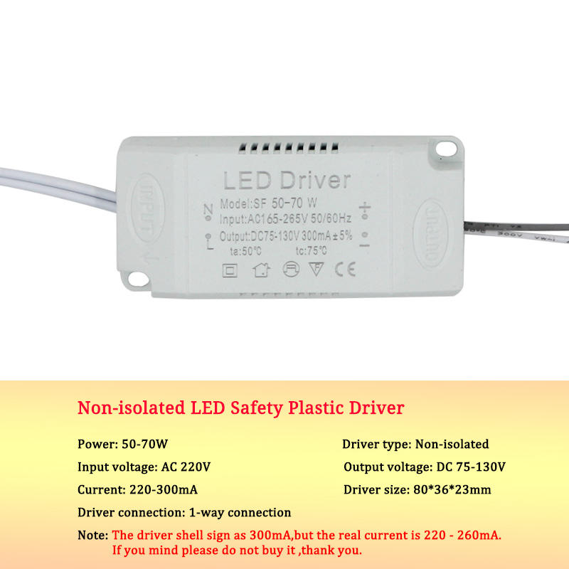 Adattatore di alimentazione per driver LED 8-120w per trasformatore non isolato AC220V Il driver LED ha un'elevata potenza e una buona qualità.