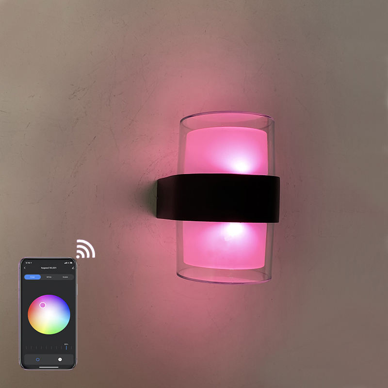 Tuya APP Decorazione industriale IP65 impermeabile Lampada da parete a led per esterni lampada a bacchetta Lampada da parete su e giù con prezzo di fabbrica