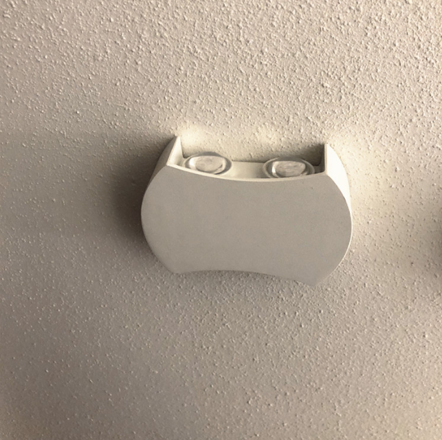 Lampada da parete ad arco a doppia testa per esterni a LED su e giù per scale Corridoio Corridoio Balcone Lampada da parete per esterni impermeabile