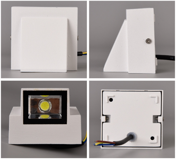 5W Nordic Lampada AC85-265 Impermeabile IP65 Lampada da parete a LED a parete Illuminazione paesaggistica in alluminio Lampada da parete per esterni Decorare