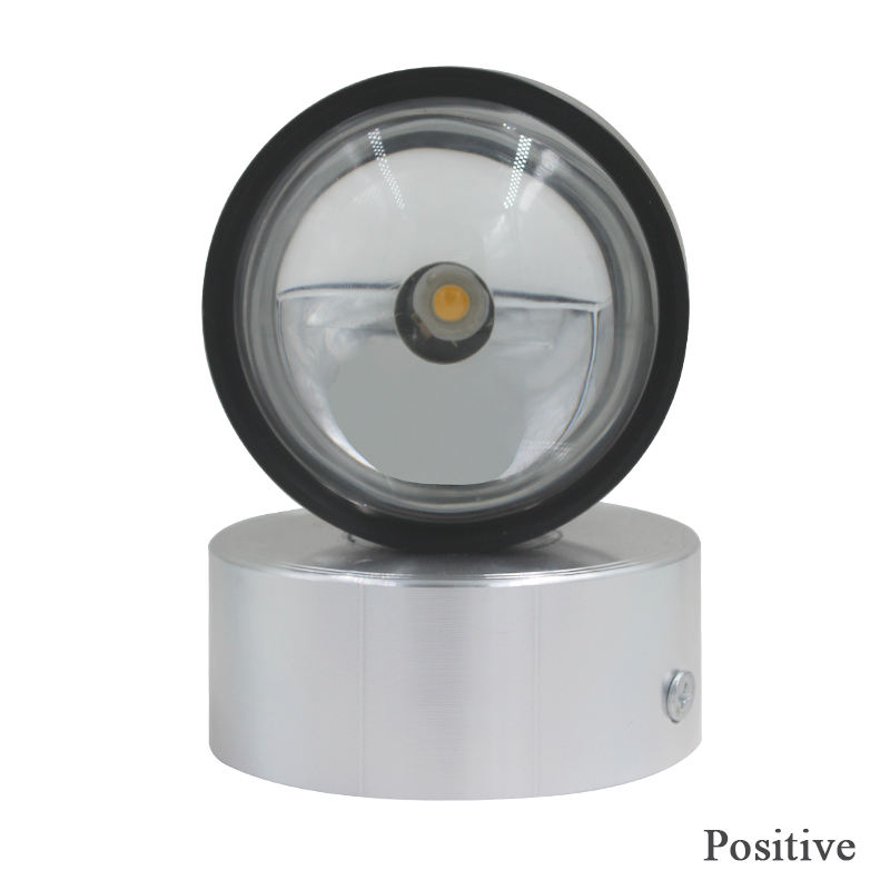 Lampada da parete su e giù per interni con luce in cristallo da 2W 6W Lampada da parete RGB Lampada da parete rotonda Lampada da parete in vetro