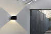 Lampada da parete impermeabile semicircolare moderna decorativa a LED e illuminazione per esterni Illuminazione da parete su e giù