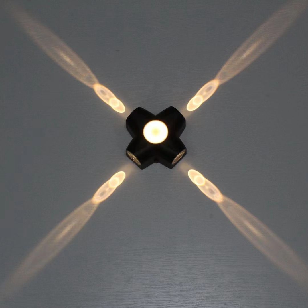 Applique da parete a LED per esterni a forma di onda minimalista impermeabile IP65 85 ~ 265V Lampada da parete minimalista per luce del portico di strada