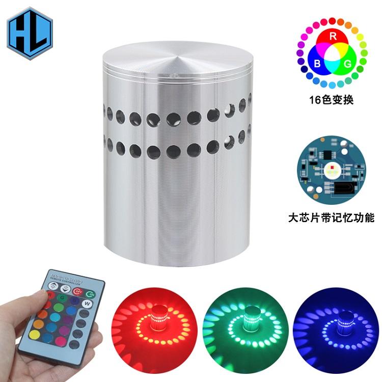 Lampade da parete per interni lampada a led 12W lampada led/applique da parete applique moderna/fantasia, applique da parete a led, colorata con telecomando
