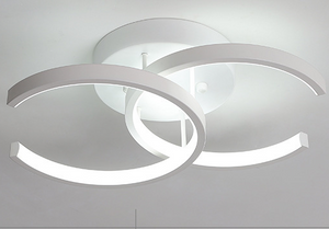 Lampade da soffitto a cerchio bianco per soggiorno Lampada da soffitto a sospensione Lampada da soffitto per camera da letto Lampada da soffitto a led Lampada da soffitto moderna