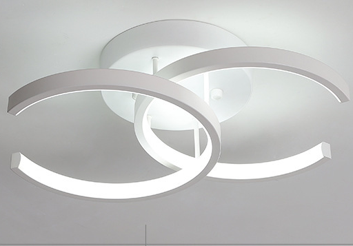 Lampade da soffitto a cerchio bianco per soggiorno Lampada da soffitto a sospensione Lampada da soffitto per camera da letto Lampada da soffitto a led Lampada da soffitto moderna