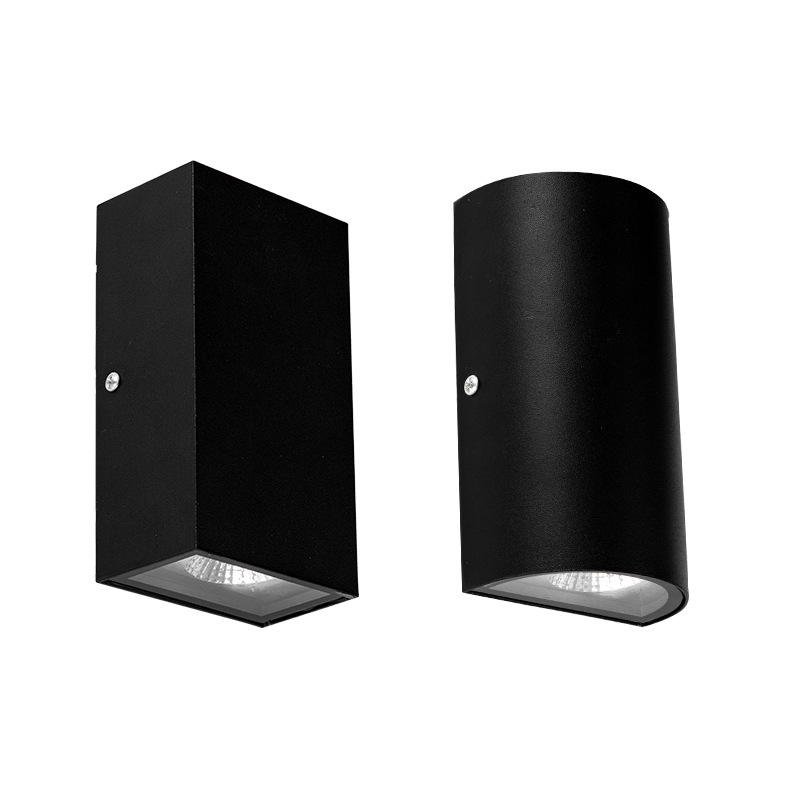 Alluminio COB Lampada da esterno 6W Impermeabile IP65 Lampada da parete Su e giù Portico Applique 85-265v Lampada da parete regolabile Cortile Portico