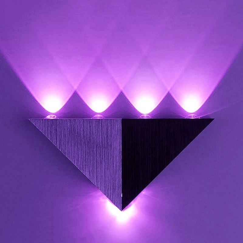 Lampada da parete su e giù a triangolo da 5W per scale della camera da letto Illuminazione per interni Illuminazione su e giù Capodanno in stile europeo