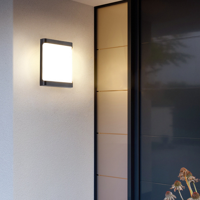 Lampade da parete a LED moderne e minimaliste a forma di rettangolo Lampade da parete per interni in stile nordico Luci per soggiorno AC85-265V Illuminazione semplice
