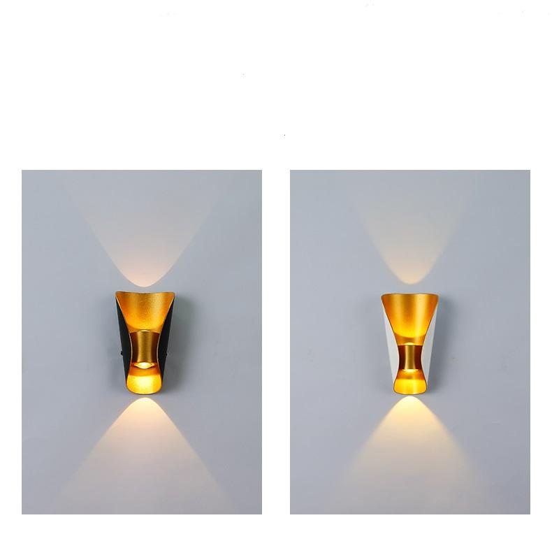 Lampada decorativa lampada da parete a led lampada da parete impermeabile grande barca e luce notturna per esterni alluminio semplice
