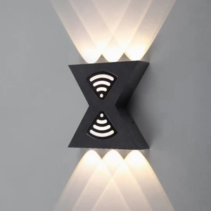 Lampada da parete impermeabile su e giù per camera da letto, comodino, sfondo, lampada da parete girevole, illuminazione da parete per interni