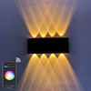 Lampada da parete per esterni Telecomando APP compatibile con Bluetooth Utilizzato per la decorazione delle feste La lampada da parete della barra si collega con ALEXA