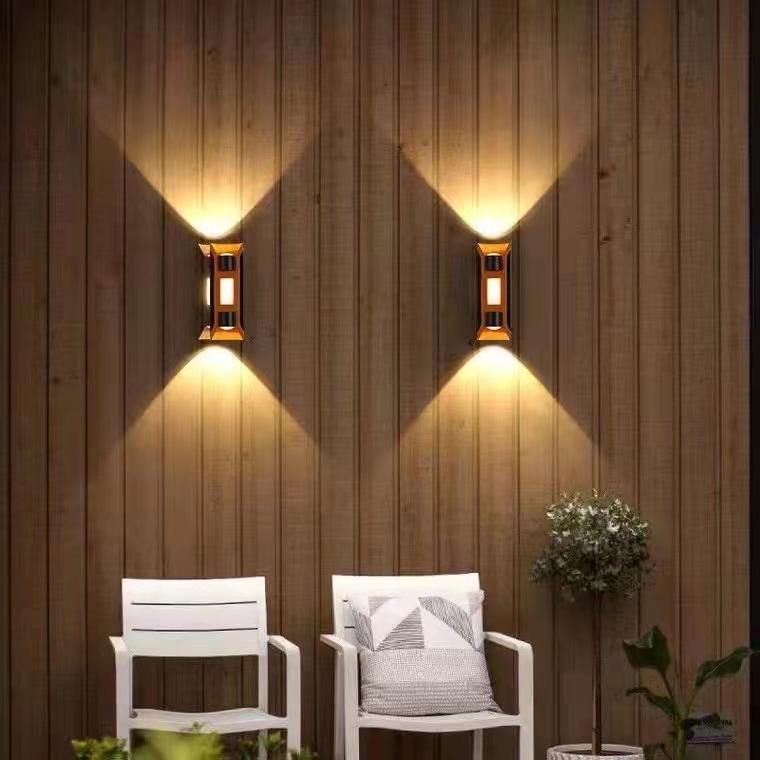 Modern Mount Exterior Decor Lusso esterno impermeabile per la camera da letto della camera da letto Hotel Light Sconce Lampada da parete a LED fissata al muro
