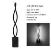 Lampada da parete a onde lunghe 2.4G con controller Lampada da parete a LED Soggiorno minimalista Camera da letto per scale 