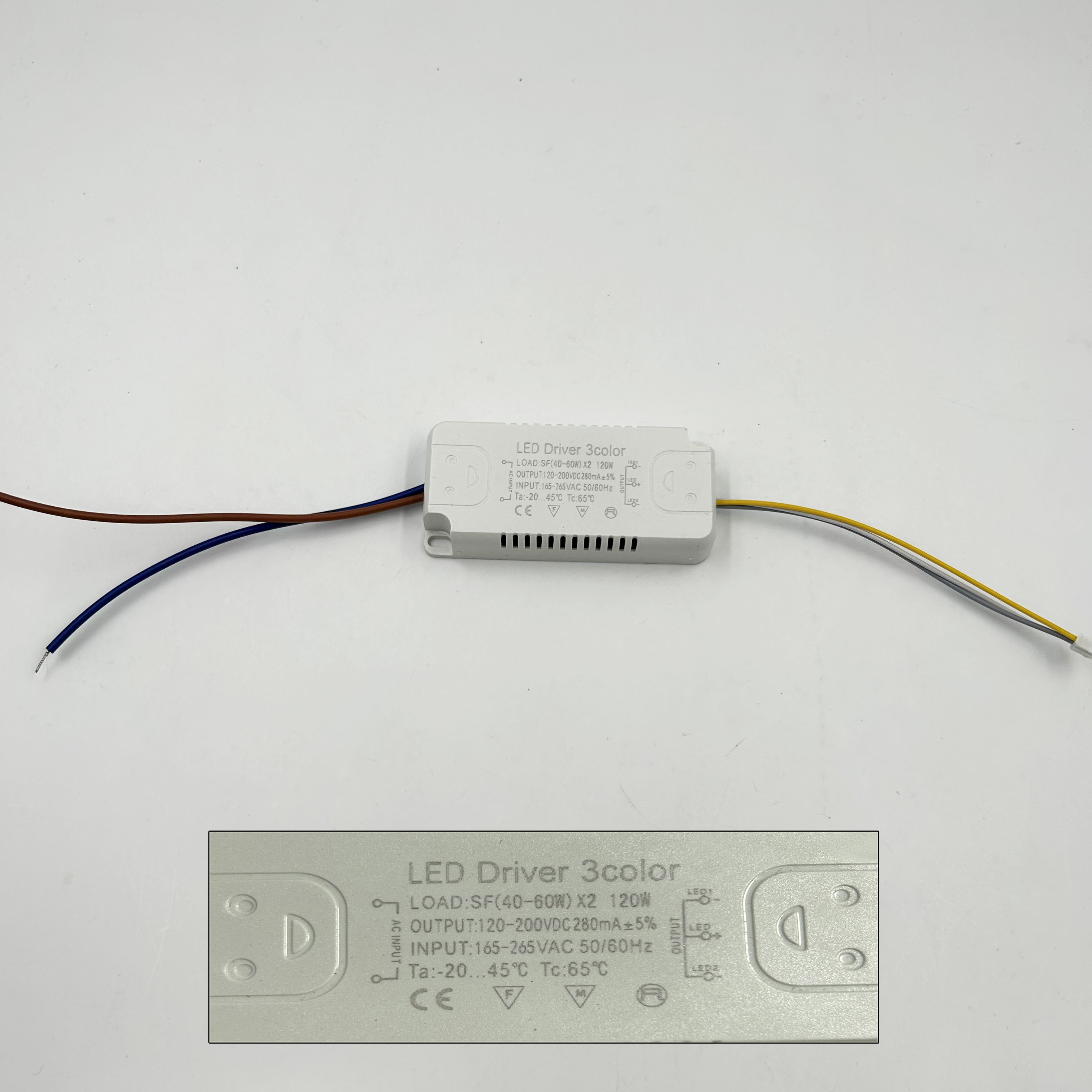 Driver LED da 100 W 140 W 160 W Trasformatori di illuminazione Driver a tre temperature di colore Alimentatore chip LED COB Not-Warterpoof