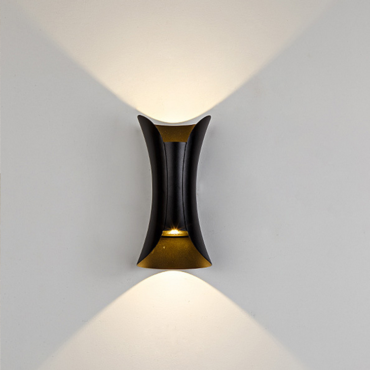 Lampada da parete impermeabile da 10W Moderna applique da parete a LED Up Down Lighting Outdoor Home Room Camera da letto