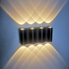Lampada da parete a led in alluminio da esterno IP65 impermeabile Up Down applique da parete casa scala camera da letto comodino corridoio 4/6/8W 2 anni di garanzia
