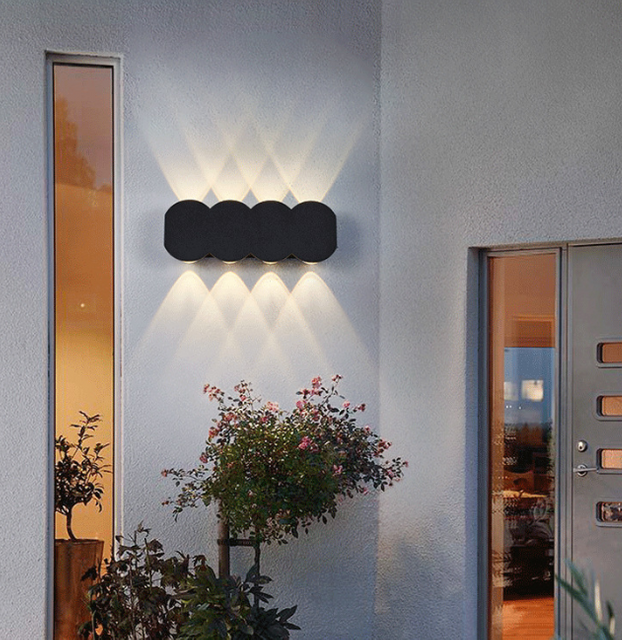 Outdoor IP65 Moderna applique da parete impermeabile Decorazione balcone da giardino Illuminazione per esterni Cortile Street Street