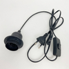 E27 303 Interruttore Cavo a mezzo dente Cavo Cavo di commutazione della luce Spina Pulsante di accensione Interruttore Cavo di linea da 1,8 m Lampada a LED Modello spina UE USA