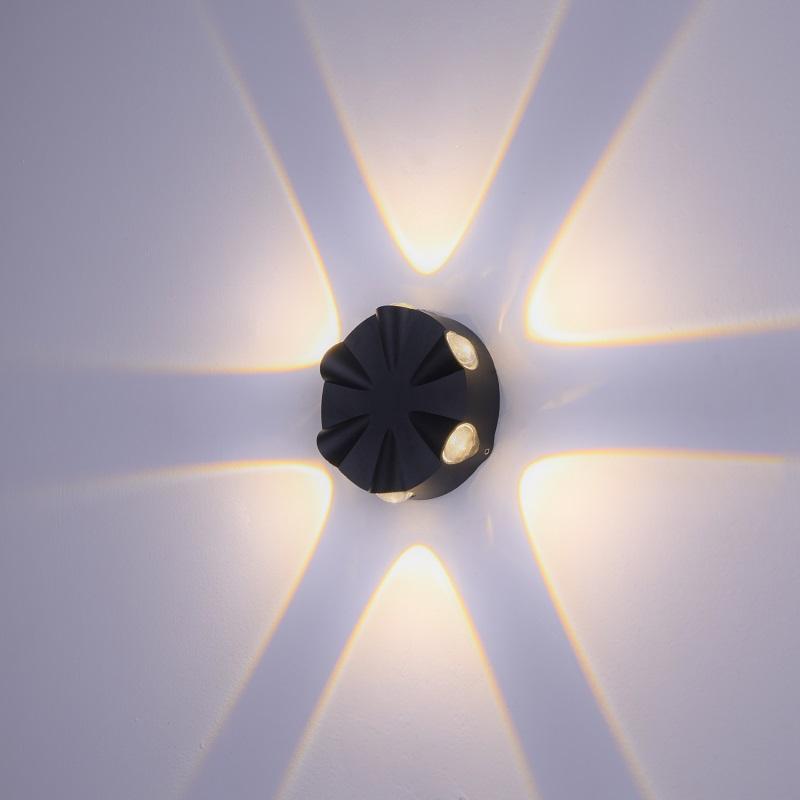 Lampada da parete a LED Illuminazione rotonda Lampada da parete per esterni per interni a parete per soppalco Bagno Soggiorno Illuminazione domestica KTV