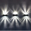 Lampada da terra per gradini da giardino a LED in alluminio impermeabile per esterni Lampada da terra per banchina da giardino con perno stradale a energia solare