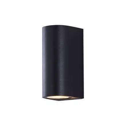 Lampada da parete impermeabile a doppia testa a colonna da 12W Lampada da notte unica Lampada da parete impermeabile IP65 per la decorazione del giardino