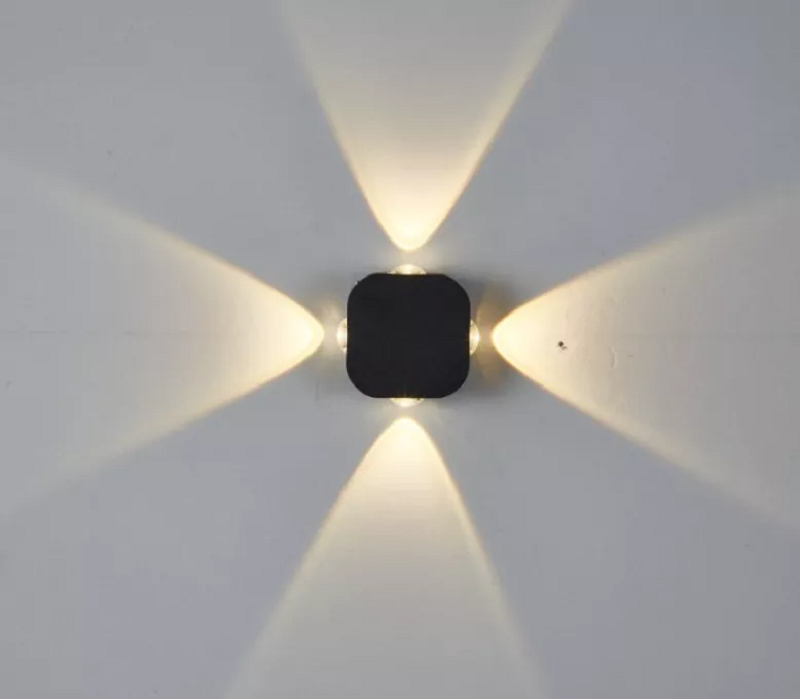 Applique da esterno impermeabile IP65 4W LED Applique da parete in alluminio Applique da parete da giardino a LED