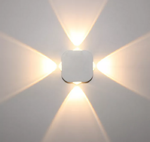 Applique da esterno impermeabile IP65 4W LED Applique da parete in alluminio Applique da parete da giardino a LED