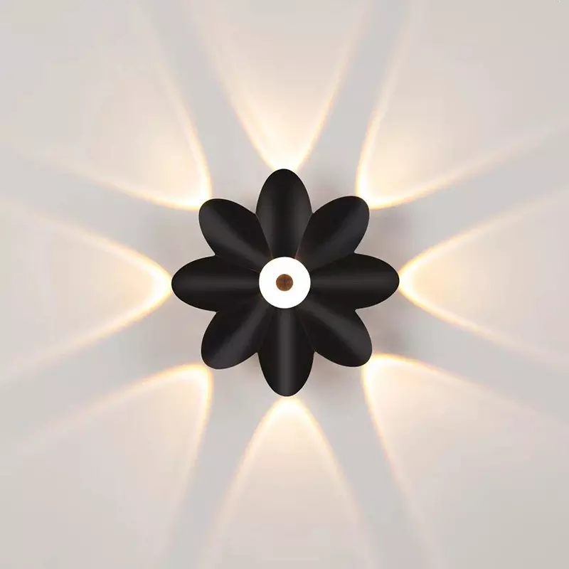 Applique da parete per esterni a LED Up Down Decorazione Spotlight Lotus Villa Corridoio Balcone Corridoio Sfondo Applique da parete