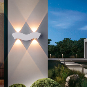 IP65 4W Nordic Lampada da parete impermeabile semplice soggiorno a led Sfondo Lampada da parete corridoio hotel illuminazione su e giù luce