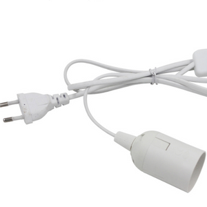 Standard nazionale 0,75 mm filo 303 interruttore + E27 testa della lampada nuda Spina Pulsante di accensione Interruttore Cavo di linea Lampada a LED EU Spina USA Modello
