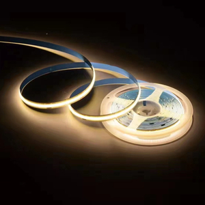 Luce COB con striscia di luce morbida autoadesiva a bassa pressione 12V 24V 2835 linea flessibile magica striscia di luce ad acqua a led bicolore